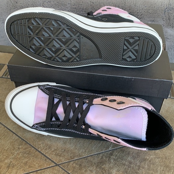 CONVERSE CTAS HI BLACK/MAGNET BLACK/WHITE MENS - Picture 6 of 16